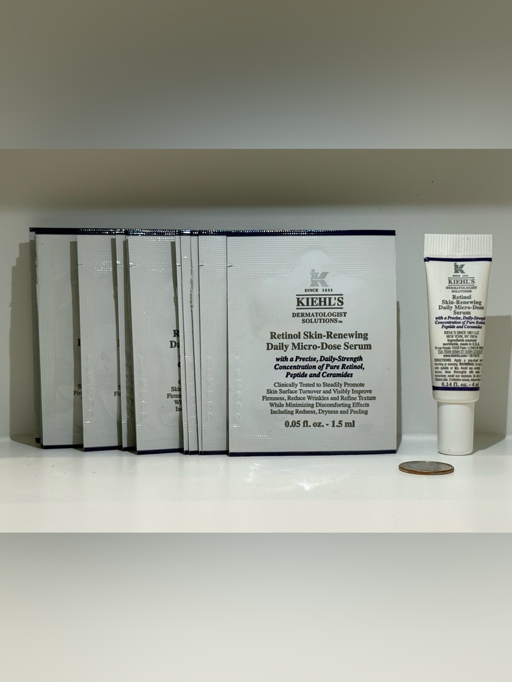 KIEHL’S Retinol Skin-Renewing Daily Micro Dose Serum 1.5ml X 14 & 4ml X 1